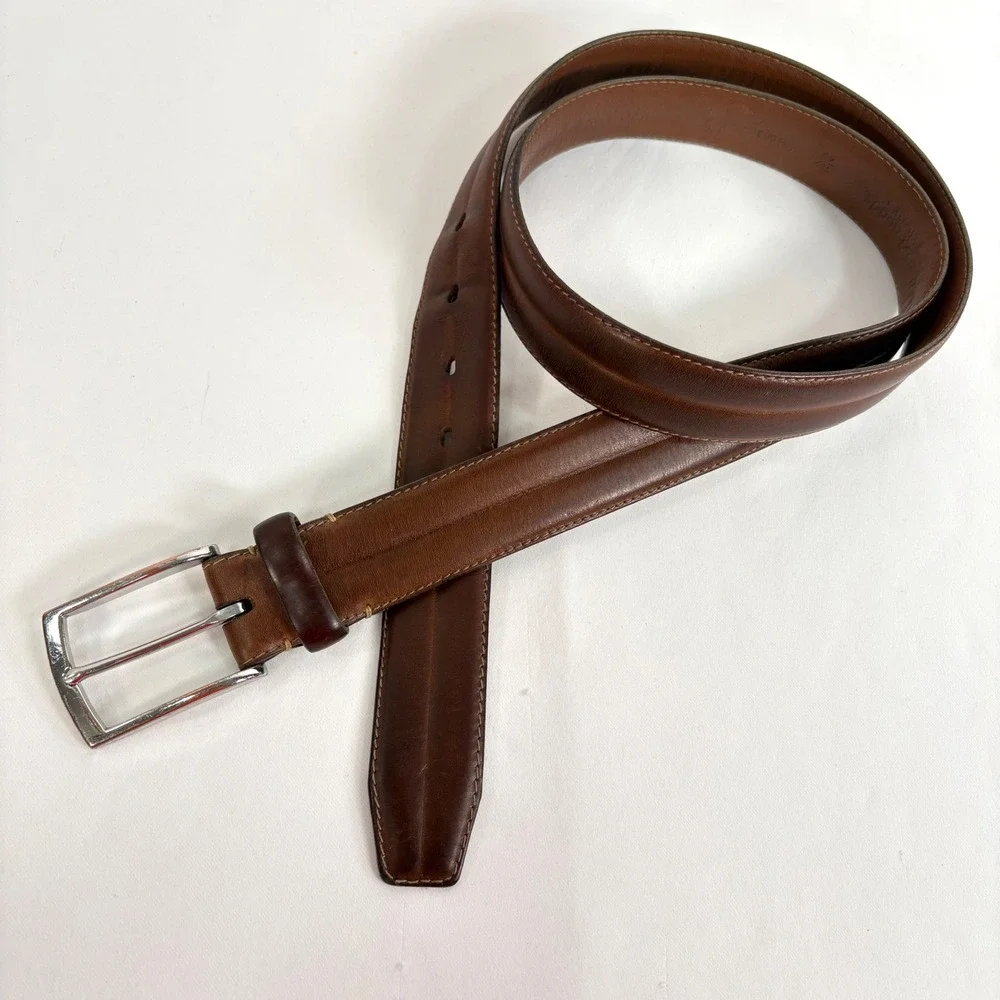 Allen Edmonds Leather Belt Brown Handcrafted USA 11903 Mens 40